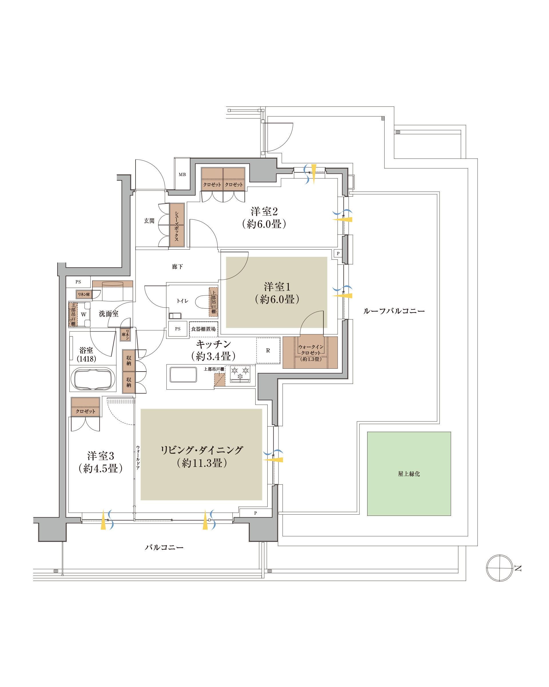 M type 間取り図