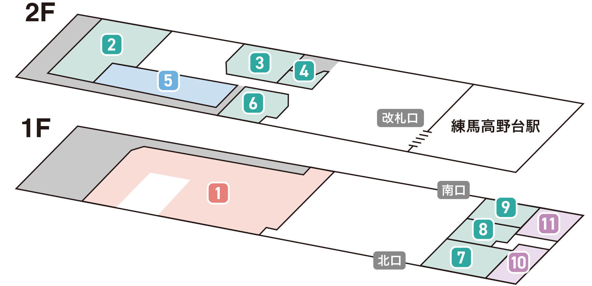 エミオ 練馬高野台フロアマップ概念図