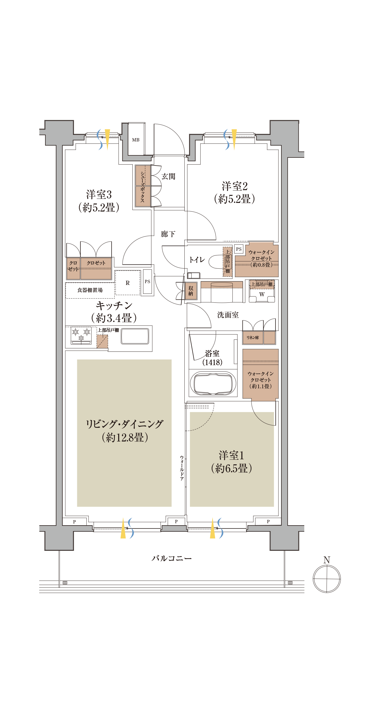 L type 間取り図