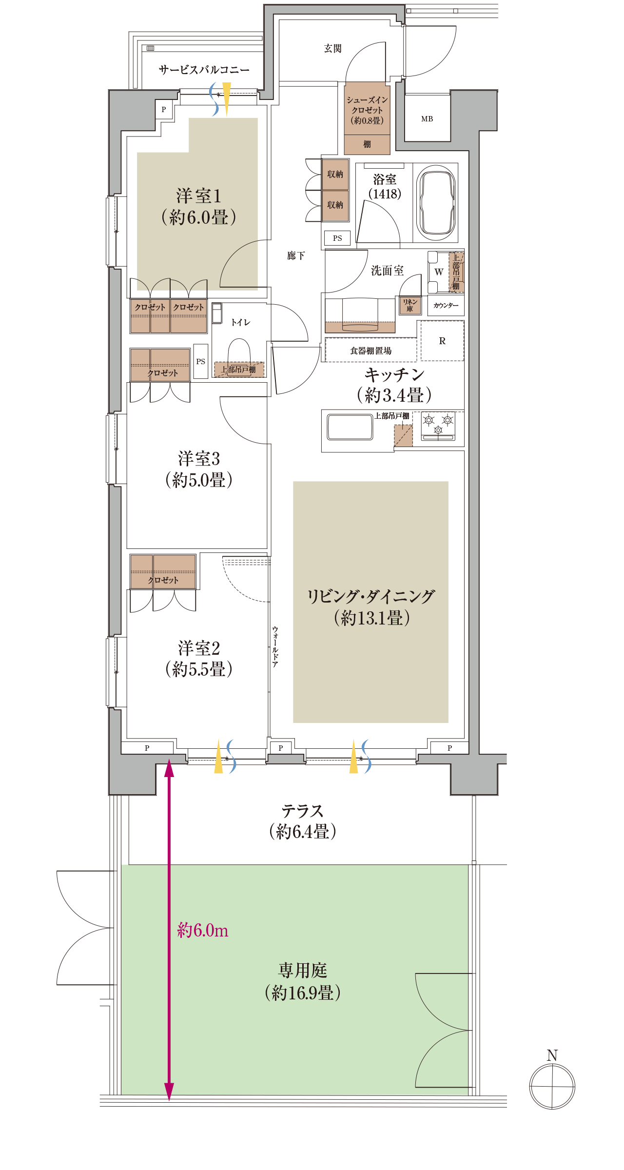 Ag type 間取り図