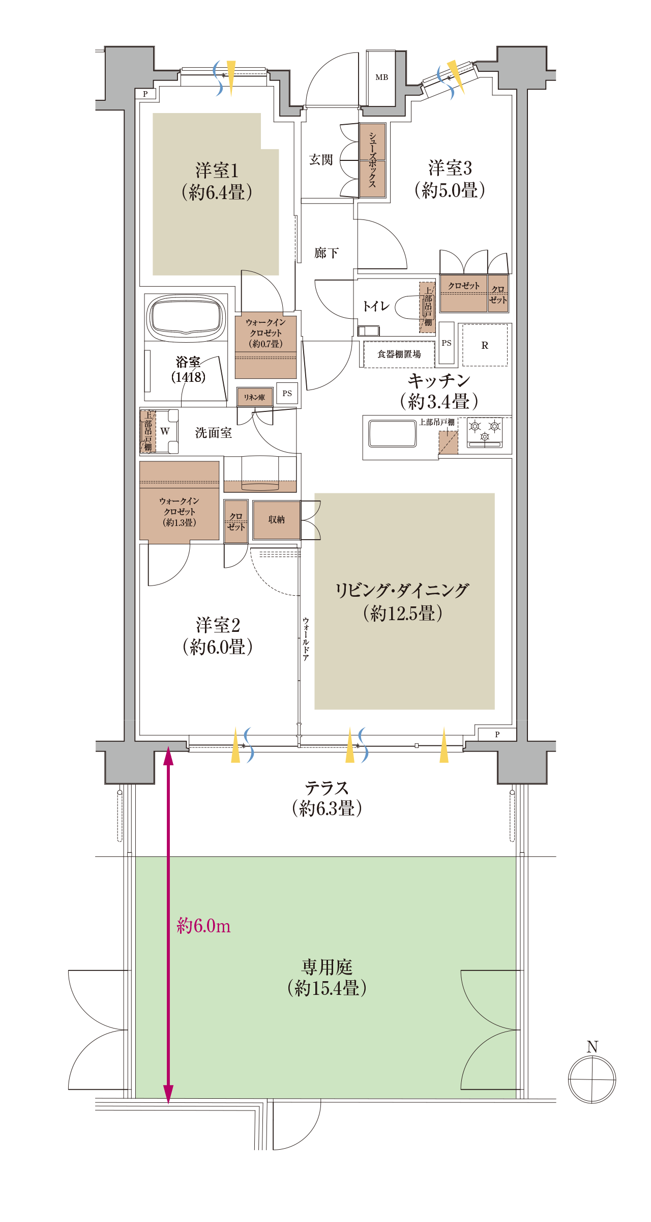 Bg type 間取り図