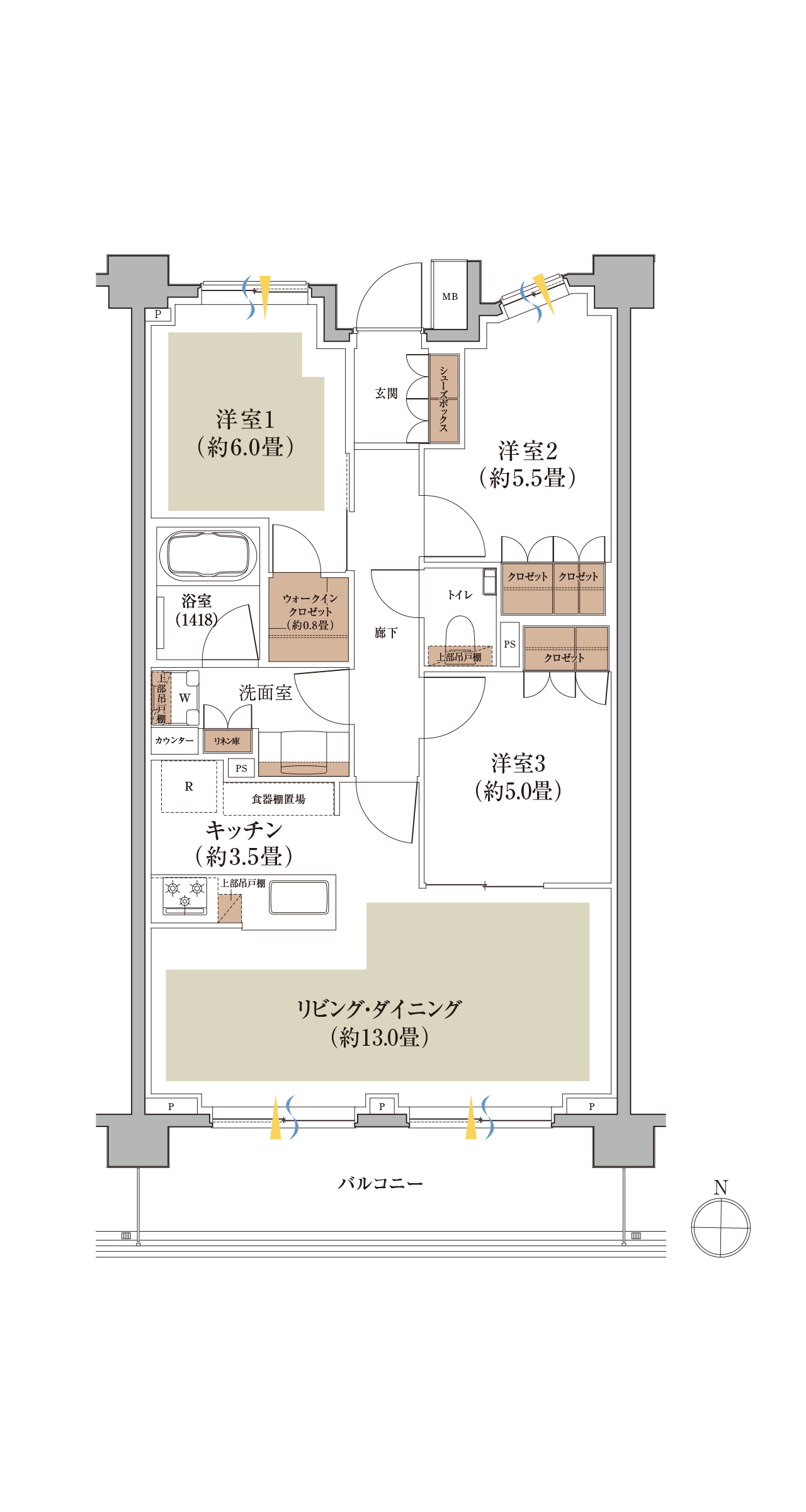 C type 間取り図