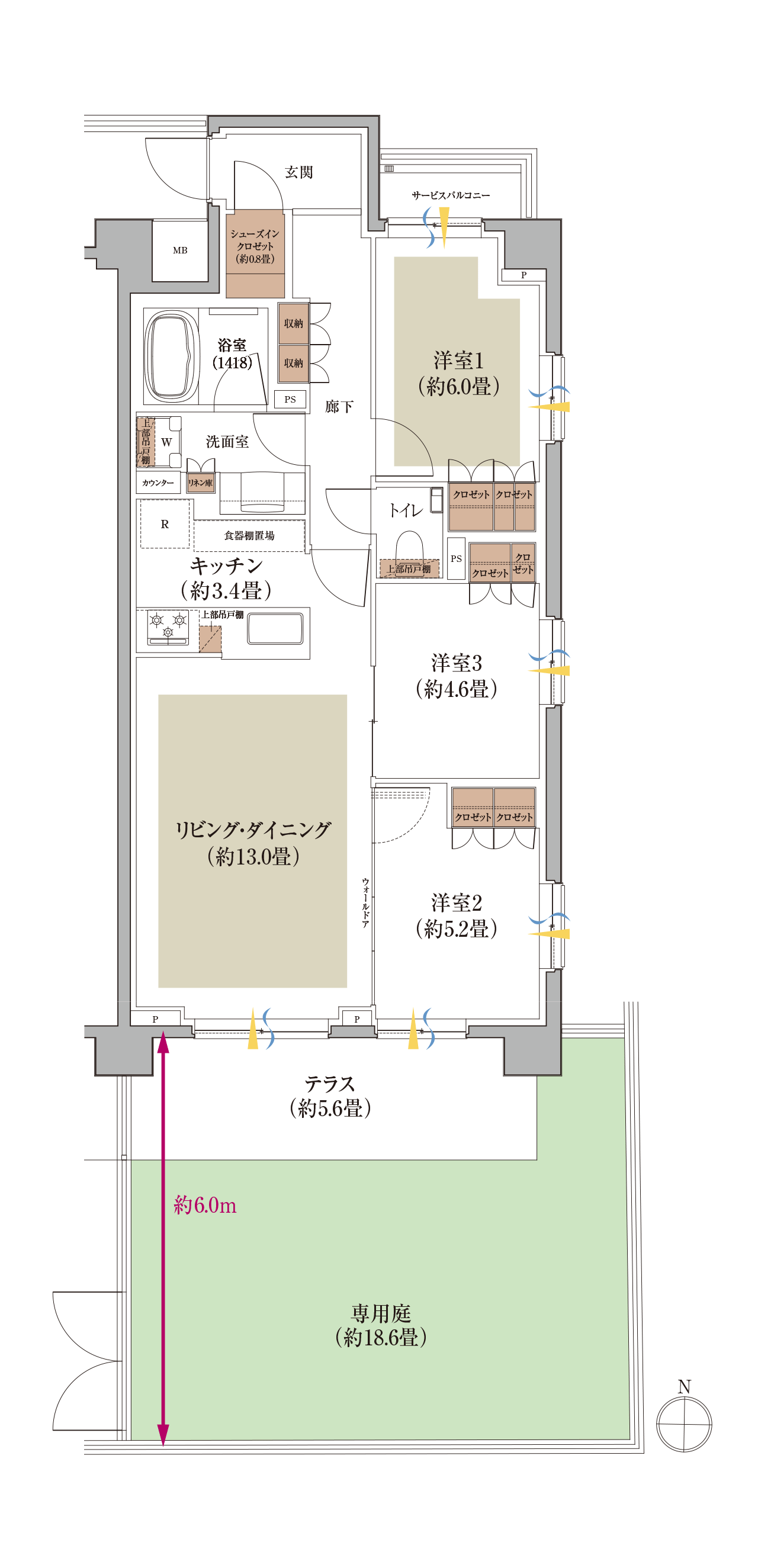 Eg type 間取り図