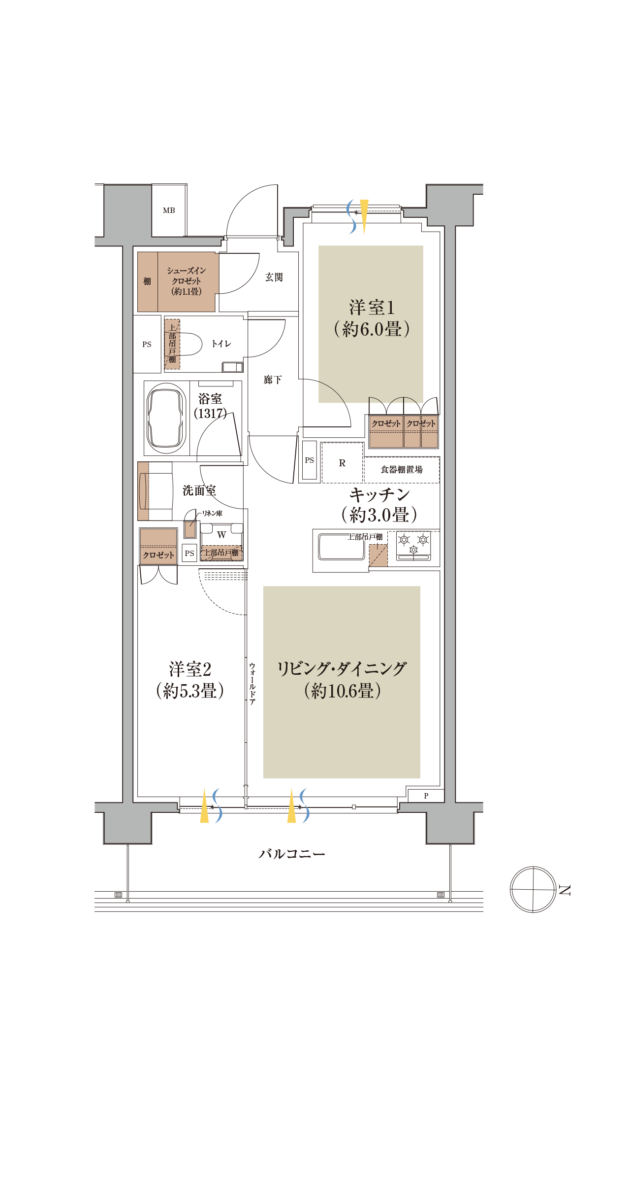 G type 間取り図