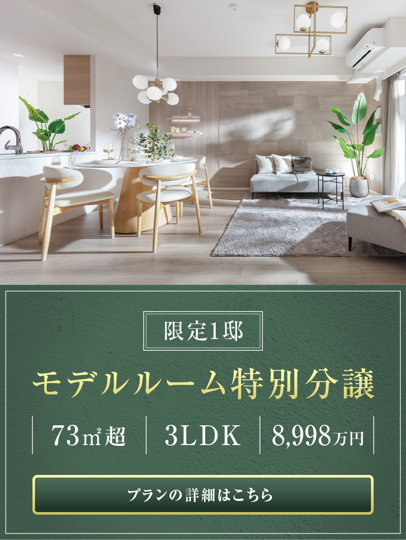 ［限定1邸］モデルルーム特別分譲